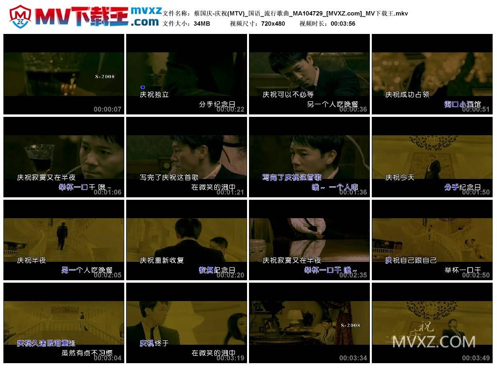 蔡国庆-庆祝(MTV)_国语_流行歌曲_MA104729